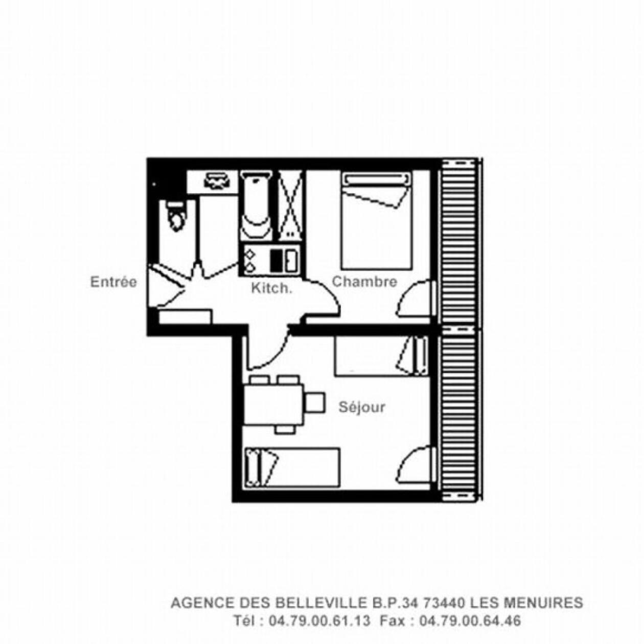 Residence Chaviere - Appartement Agreable - Au Pieds Des Pistes - Balcon Mae-2384 Saint-Martin-de-Belleville Zewnętrze zdjęcie